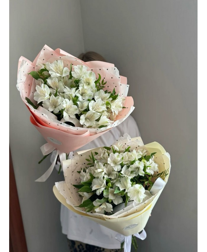 Букет с альстромерией "Рассвет"